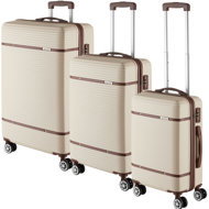 TecTake Madison, 13-piece, TSA lock, cream - Case Set