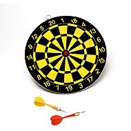 Acra 10" W3021DB, Metal Frame, 2 Darts - Dartboard