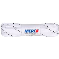 MERCO Multipack 8 pcs PHW-12 for skates waxed white 310 cm - Shoe Laces