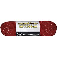 Warrior Waxed hockey skate laces 96"/244 cm, red - Shoe Laces