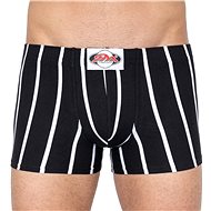 Styx Q667 - Black and White Stripes, S - Boxer Briefs