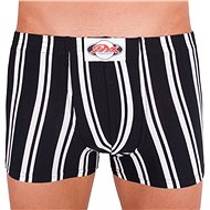 Styx Q763 - Black and White Stripes, Black, size M - Boxer Briefs