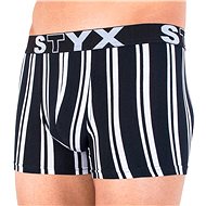 Styx G763 - Black and White Stripes, size XL - Boxer Briefs