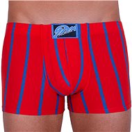 Styx Q760-red-blue stripes, red L - Boxer Briefs