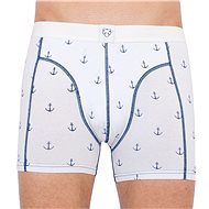 A-dam NELUS - Anchors, White, size S - Boxer Briefs