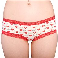 Molvy MD-725-FEU - red heart, red M - Pants