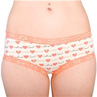 Molvy MD-725-FEU - salmon heart, orange M - Pants