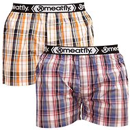 Meatfly 2Pack Bandit - Grey blue sized. L - Boxer Shorts