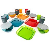 GSI Outdoors Infinity 4 Person Deluxe Tableset, Multicolour - Camping Utensils