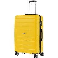 TRAVEL Z Big Bars Yellow - Suitcase