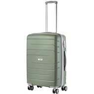 TRAVEL With Big Bars Olive - Suitcase
