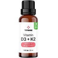 Trime Vitamín D3 & K2, 1000 IU D3/25µg K2-MK7 1100 kvapiek - Vitamín D