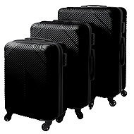 TRIZAND 26661 Travel case set 3 pcs, 39/70/99 l, black - Case Set