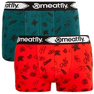 Meatfly 2Pack Balboa 2 - C (Stamps), multicolour size M - Boxer Briefs