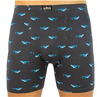 Gino 74126, whale, gray size M - Boxer Briefs