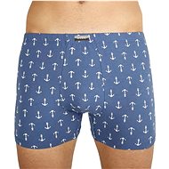 Andrie PS 5392 D, Anchors, Blue, size M - Boxer Briefs