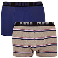 Puma 2Pack 100001139 002 - gray with stripes size M - Boxer Briefs