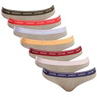 Calvin Klein 7Pack QF5937E-W56 grey size. S - Thong