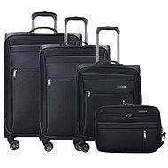 Travelite Capri 4W S, M, L Black + Boarding Bag - Case Set