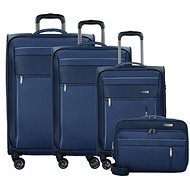 Travelite Capri 4W S, M, L Navy + Boarding Bag - Case Set