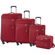 Travelite Capri 4W S, M, L Red + Boarding Bag - Case Set