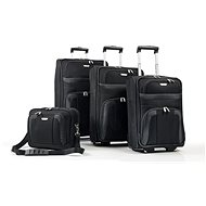 Travelite Orlando S, M, L Black + Boarding Bag - Case Set