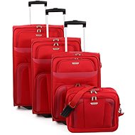 Travelite Orlando S, M, L Red + Boarding Bag - Case Set