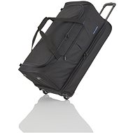 Travelite Basics Wheeled duffle L Black/blue - Travel Bag