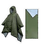 Traveler Waterproof Poncho/sleeping bag/blanket Army green - Poncho