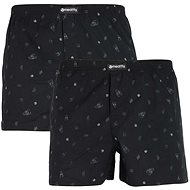 Meatfly 2Pack Agostino - Black Sanchez vel. L - Boxer Shorts