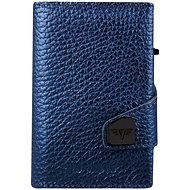Tru Virtu Click & Slide Leather Wallet, Metallic Navy - Wallet