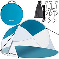 Trizand 20974 Self folding beach tent 190×120×90 cm blue and white - Beach Tent