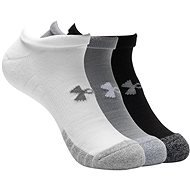 Under Armour Heatgear NS 3-Pack, White/Grey/Black - Socks