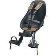 Urban Iki Front Bike Seat with Clamp Adapter Bincho Black/Kurumi Brown - Children's Bike Seat