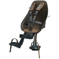Urban Iki Front Bike Seat with Clamp Adapter Koge Brown/Kurumi Brown - Children's Bike Seat