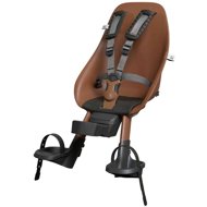 Urban Iki BIO front bike seat with Haniwa Brown/Bincho Black adapter - Children's Bike Seat