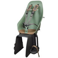 Urban Iki Rear bike seat with rack adapter Icho Green/Kurumi Brown - Children's Bike Seat