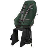 Urban Iki BIO rear bike seat with Mosu Green/Bincho Black carrier adapter - Children's Bike Seat