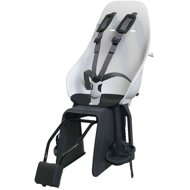 Urban Iki Rear Bike Seat with Adapter and Seatpost Carrier Set Shinju White/Bincho Black - Children's Bike Seat