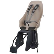 Urban Iki Rear Bike Seat with Adapter and Seatpost Carrier Set Inaho Beige/Bincho Black - Children's Bike Seat