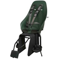 Urban Iki BIO rear bike seat with adapter and frame carrier Set Mosu Green/Bincho Black - Children's Bike Seat