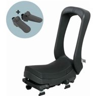 Urban Iki Junior Rear Seat with Carrier Adapter Bincho Black/Bincho Black - Children's Bike Seat
