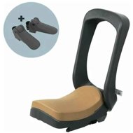 Urban Iki Junior rear seat without carrier adapter Bincho Black/Kurumi Brown - Children's Bike Seat