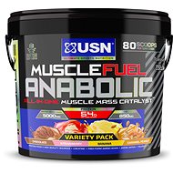 USN Muscle Fuel Anabolic Variety pack (Chocolate, Strawberry, Banana and Peanut & Caramel) 4kg - Gainer