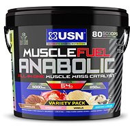 USN Muscle Fuel Anabolic Variety pack (Chocolate, Strawberry, Vanilla and Cookies & Cream) 4kg - Gainer