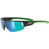 Uvex Sportstyle 215 Black Mat Green/Green (2716) - Cycling Glasses