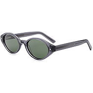 VeyRey acetate sunglasses polarized Aest, transparent-grey frame, green lenses - Glasses