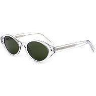 VeyRey acetate sunglasses polarized Aest, clear frame, black lenses - Glasses