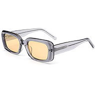 VeyRey acetate polarized sunglasses Xep transparent-grey frame, yellow lenses - Glasses