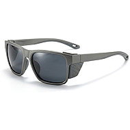 VeyRey Sports Polarized Sunglasses Binow Grey Rim, Black Glasses - Glasses